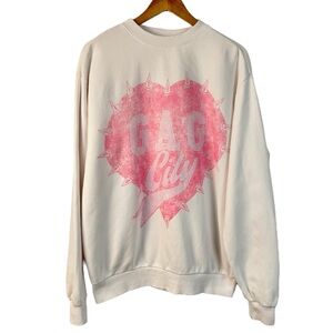 Nicki Minaj 2024 Gag City White Crewneck Pink Friday 2 World Tour Sweatshirt M